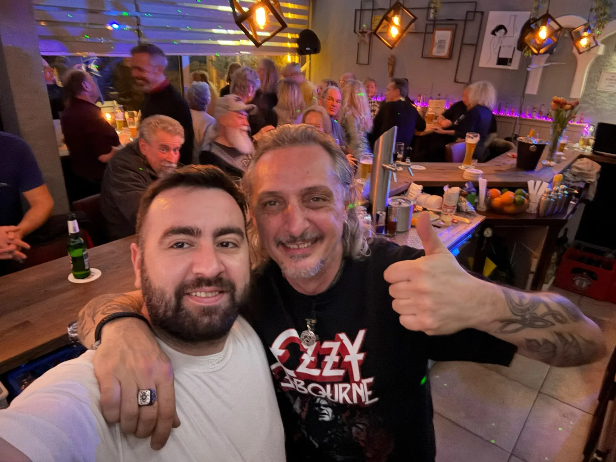 A busy evening at the bar